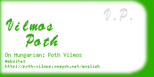 vilmos poth business card